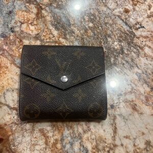 Louis Vuitton Black and Brown Monogram Wallet
